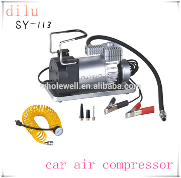 Factory supply 12v car air compressor, 150 psi air pump, 40L/min tire inflator,1 cylinder car air compressor