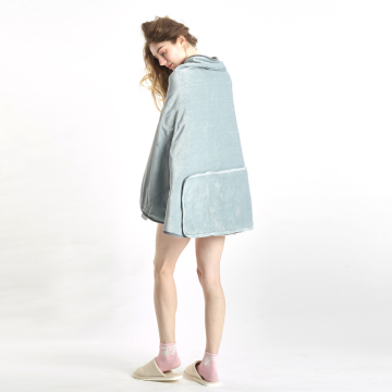 3 Temperature setting Detachable Cushion Throw Blanket Heated Shawl with pocket For Sofa Office Living Room