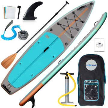 Premium Woowave Factory Bodyboard 11'6'' X 31'5'' X 6'' - High-End iSUP with Surf Leash" 

However, considering SEO practices and clarity, you might want to simplify or adjust it slightly:

"Woowave 11'6'' High-End Bodyboard with iSUP and Surf Leash