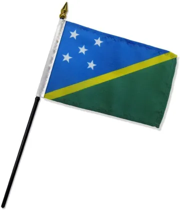 Solomon Islands Hand Flags Table Banner Promotion Flag