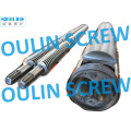 80/156 Twin Conical Screw and Barrel for PVC, WPC, Spc Extrusion