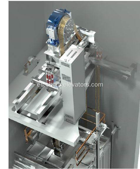 Paquetes de ascensores de pasajeros de tracción superior