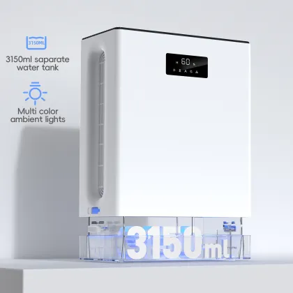 Smart Household Room Air Dehumidifier Absorber Mini 3000ml Watertank Peltier Home Air Dehumidifier