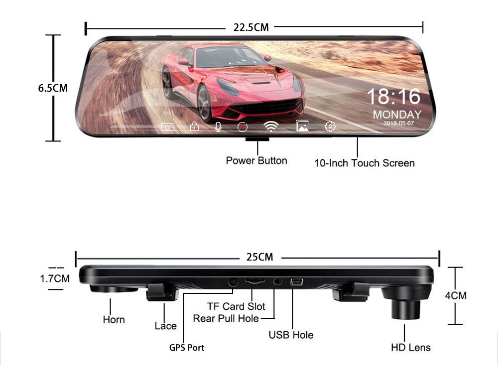 Car Rear View Mirror Camera