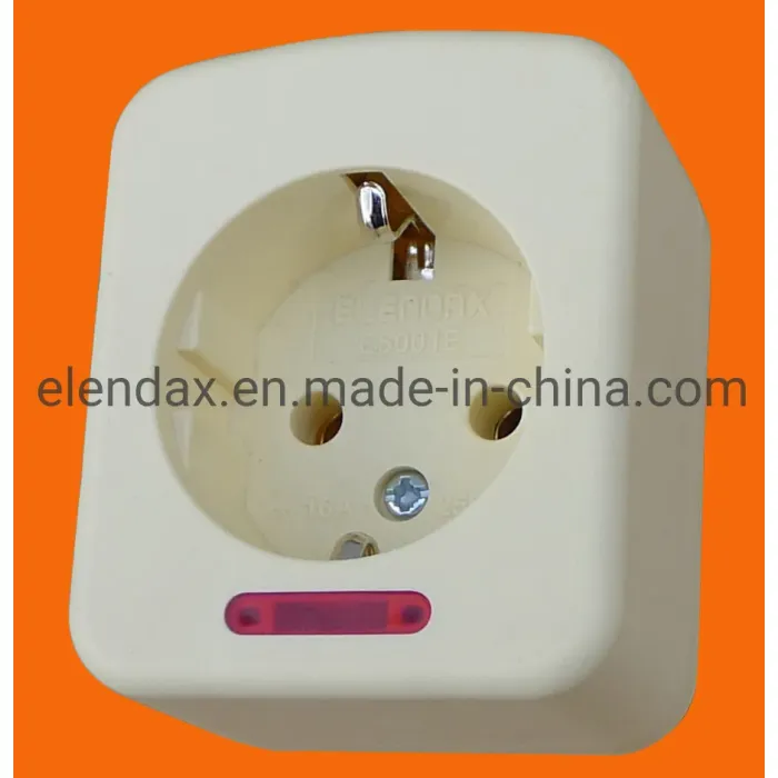 Soket Ekstensi Daya 2 Arah Gaya Eropa E5002E