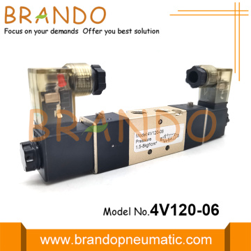 4V120-06 5/2 válvula solenoide neumática de tipo Airtac