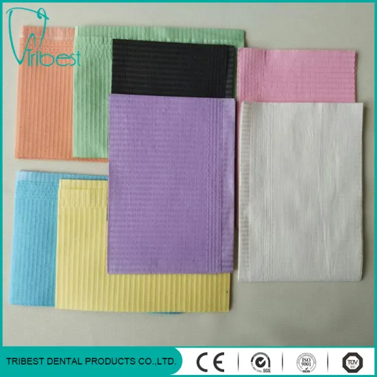Three Ply Colorful Disposable Dental Bib