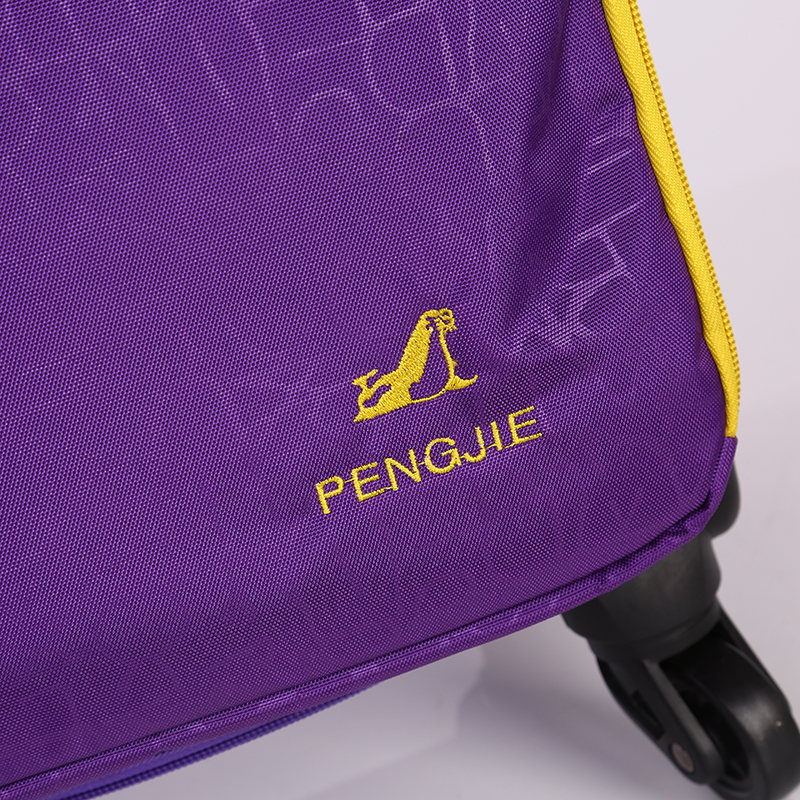 Purple colour waterfroof polyester soft luggage 5