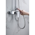 2021 press diverter 3 function mixer bathroom push button shower faucet set brass