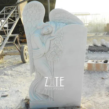 Classic Designs Angel Style american carved marble headstones