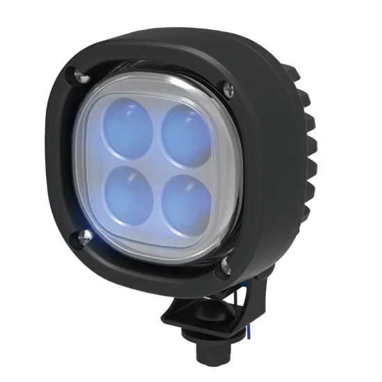 CREE Chip Emergency Blue LED Work Light for Forklift Safety - 12V to 110V