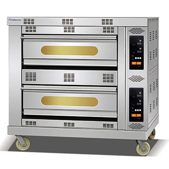 Hot Selling Stainless Steel Bread 2 Deck 4 Tray Microcomputer Luxury Baking Oven