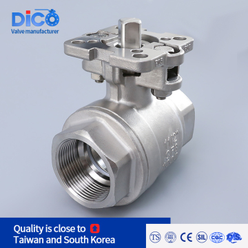 Stainless steel with ISO5211 BSP 2PC Ball VALVE