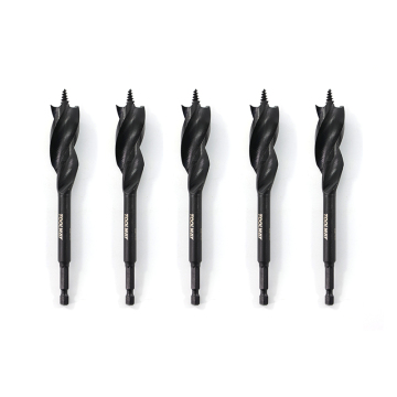 Toolway Bestseller mit drei Fluten Holzbohrbits und Spatenschnecken für effiziente Holzarbeiten
