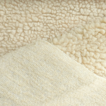 Factory Wholesale 320gsm 100% Polyester Fleece Sherpa Fabric for Hoodie Coats