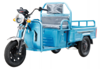 Compact Electric Tricycle for Cargo and Passenger Use