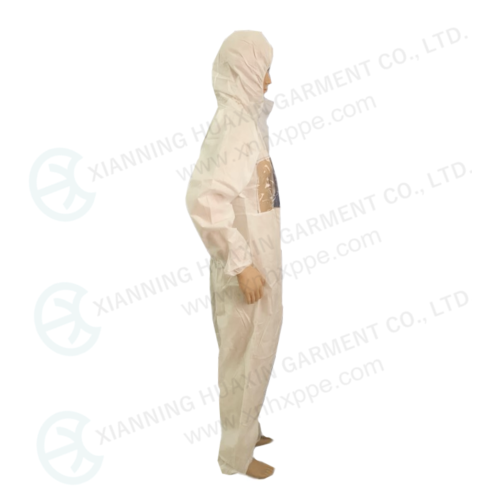 China Disposable protective clothing with EVA window Supplier