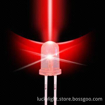 5mm Round Hyper Red Led With 632nm Wavelength, 15° Viewing Angle, High ...