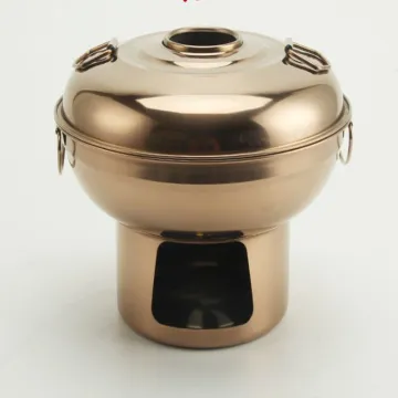 Stainless Steel Pot Charcoal Hotpot Thai Style