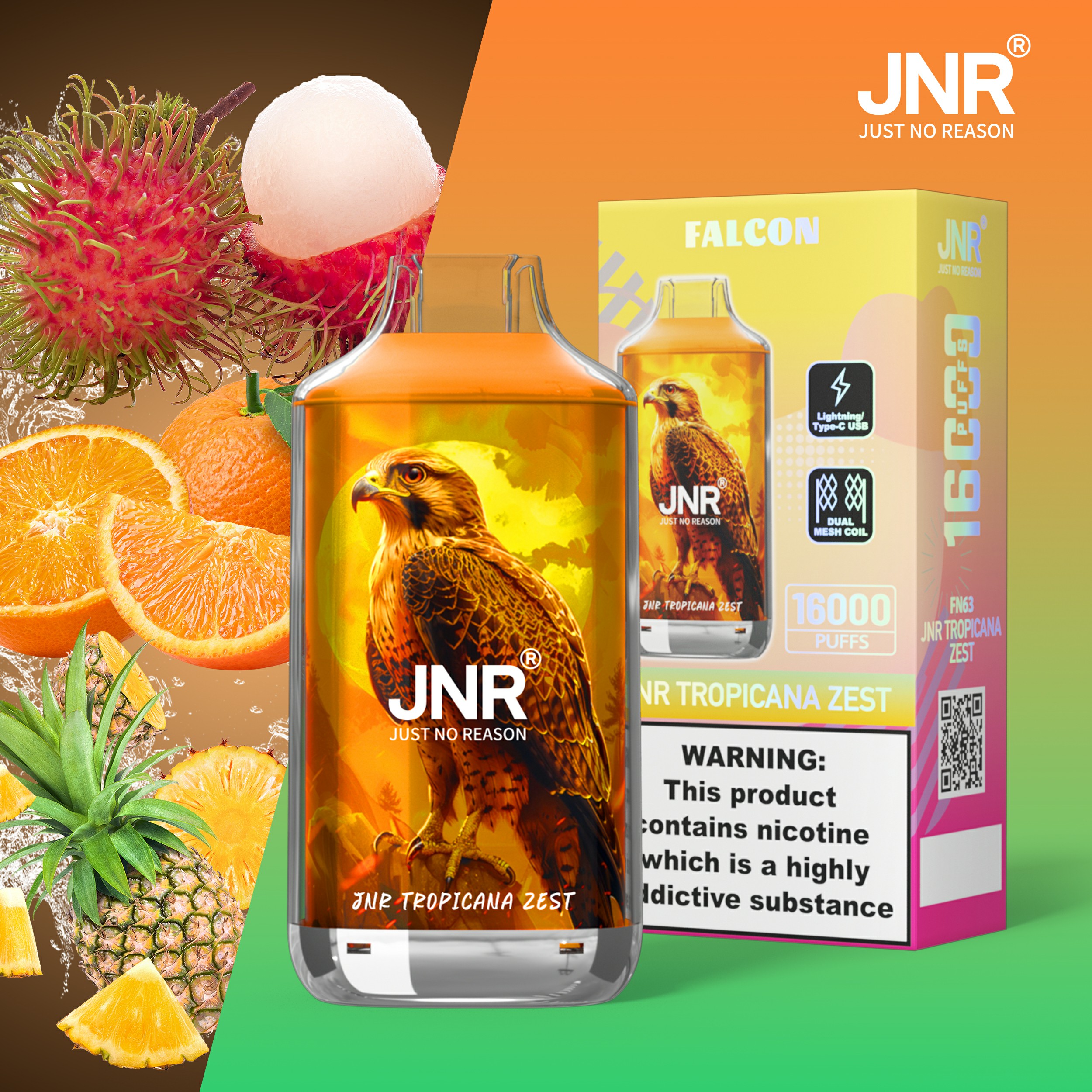 JNR Falcon 16000 พัฟ vape