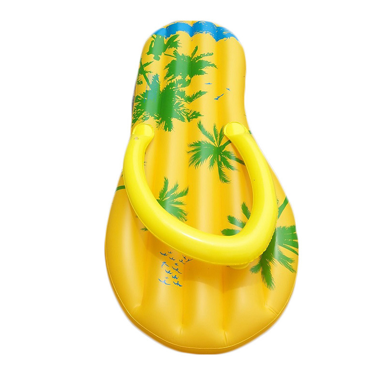 Pvc Inflatable flip flops beach games floating slipper