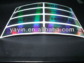 Waterproof gloss printing adhesive label sticker with laser lamination
