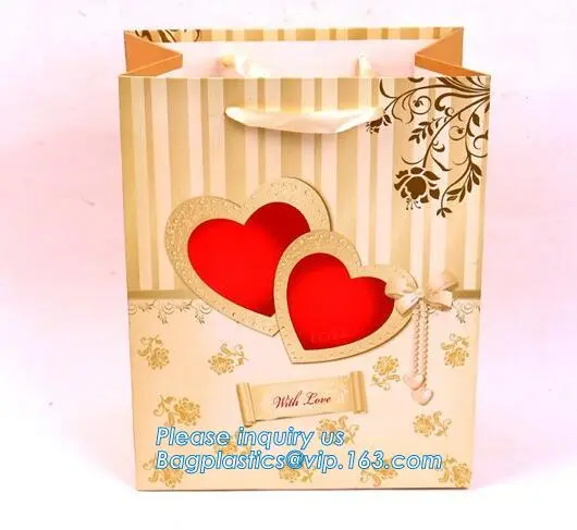 custom paper gift bags, Custom Gift Coated Paper Bag With Logo Print, luxury paper gift bag, gift paper bag