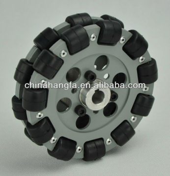127mm double aliminum Omni robot wheel QL-13 with bearings