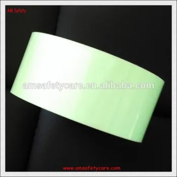 Glow in the Dark Fabric Tape for Safety Vests and Shoes, Bags