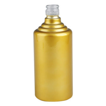 High-quality Bottle with gold spraying of 500mL capacity, machinemade glass bottle