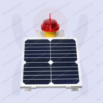 LED Solar Type a Low-Intensity Aircraft Warning Light