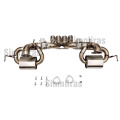 Titanium-Abgasanlage 2,75 "Quad-Tipp 15 Pfund für Acura NSX 2017-2022
