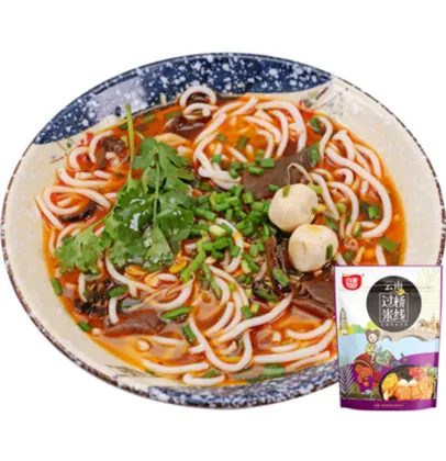Chinese Foods Rice Noodles With Seasoning Yunnan Bridge Noodle