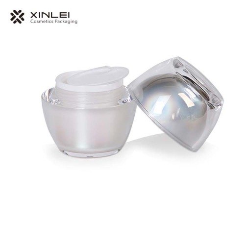 50g new egg-shaped acrylic plastic cosmetics bottle
