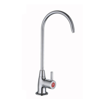 Polished chrome plated kitchen faucet modern