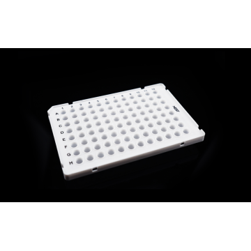 Piastre per PCR a 96 pozzetti da 0,1 ml con semigonna