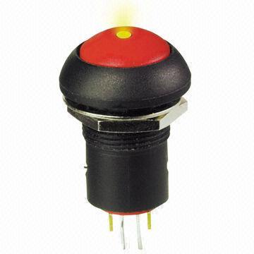 Pushbutton Switch with LED and Waterproof Function