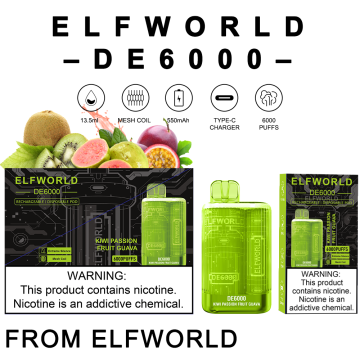 Borong Elf World de 6000Puffs Pena Vape