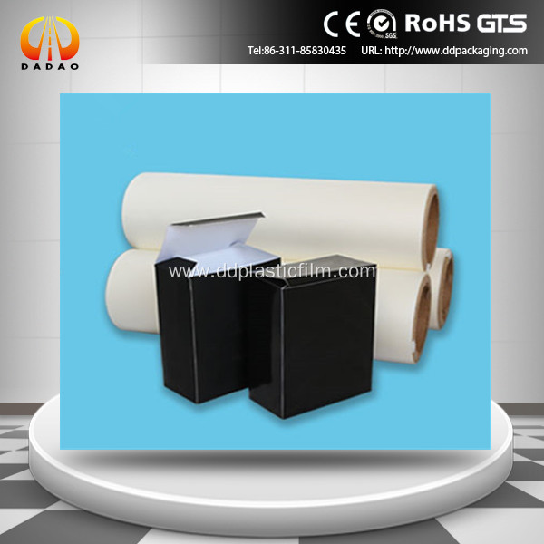 Glue based soft touch BOPP lamination film