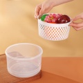 Layered Water-Draining Storage Box with Secure Seal