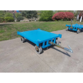 Forklift rear-mounted traction flatbed trailer
