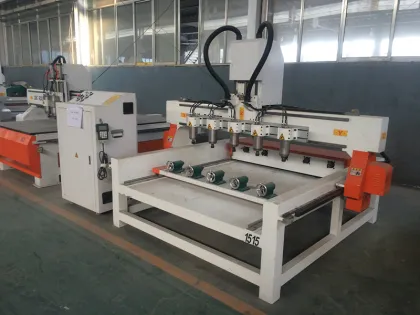 Cylinder wood Multi spindles processing CNC Router