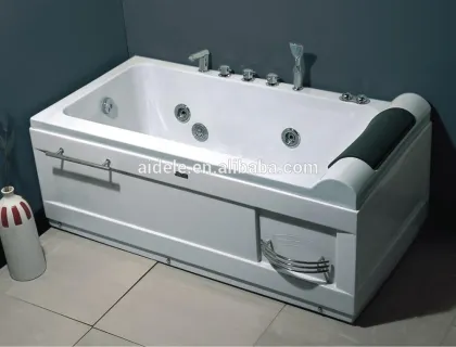 fashion sector wirlpool pump ABS shower buthtub with pillow