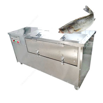 Semi-Automatic Fish Scaling and Viscera Removal Machine with Lid Cleaning