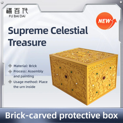 Urne en relief avec incrustation de bijoux fins