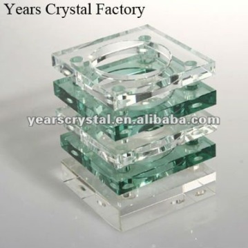 pretty Antique Crystal Glass Pen Holder