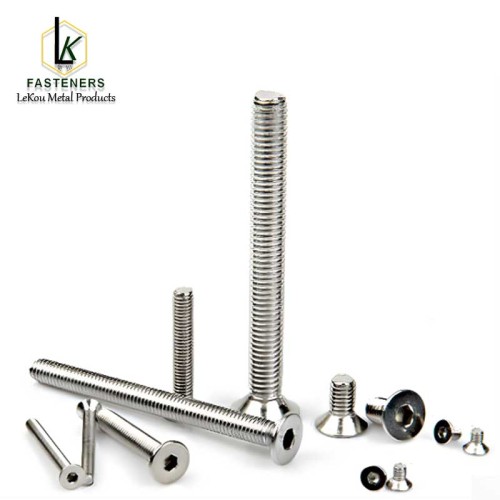 Шрубы з плоскай галоўкай з шасціграннай галоўкай 18-8 з нержавеючай сталі