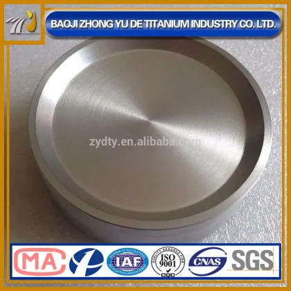 Best price GR5 titanium target with polishe surface