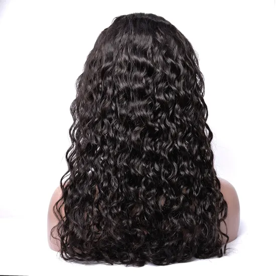 High Feedback Virgin Hair Wigs Vendors Water Wave Full Lace Human Hair Wig