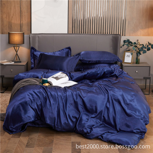 Mulberry Silk Print Duvet Cover Set - 100% Silk Bed Sheet Set from China Factory